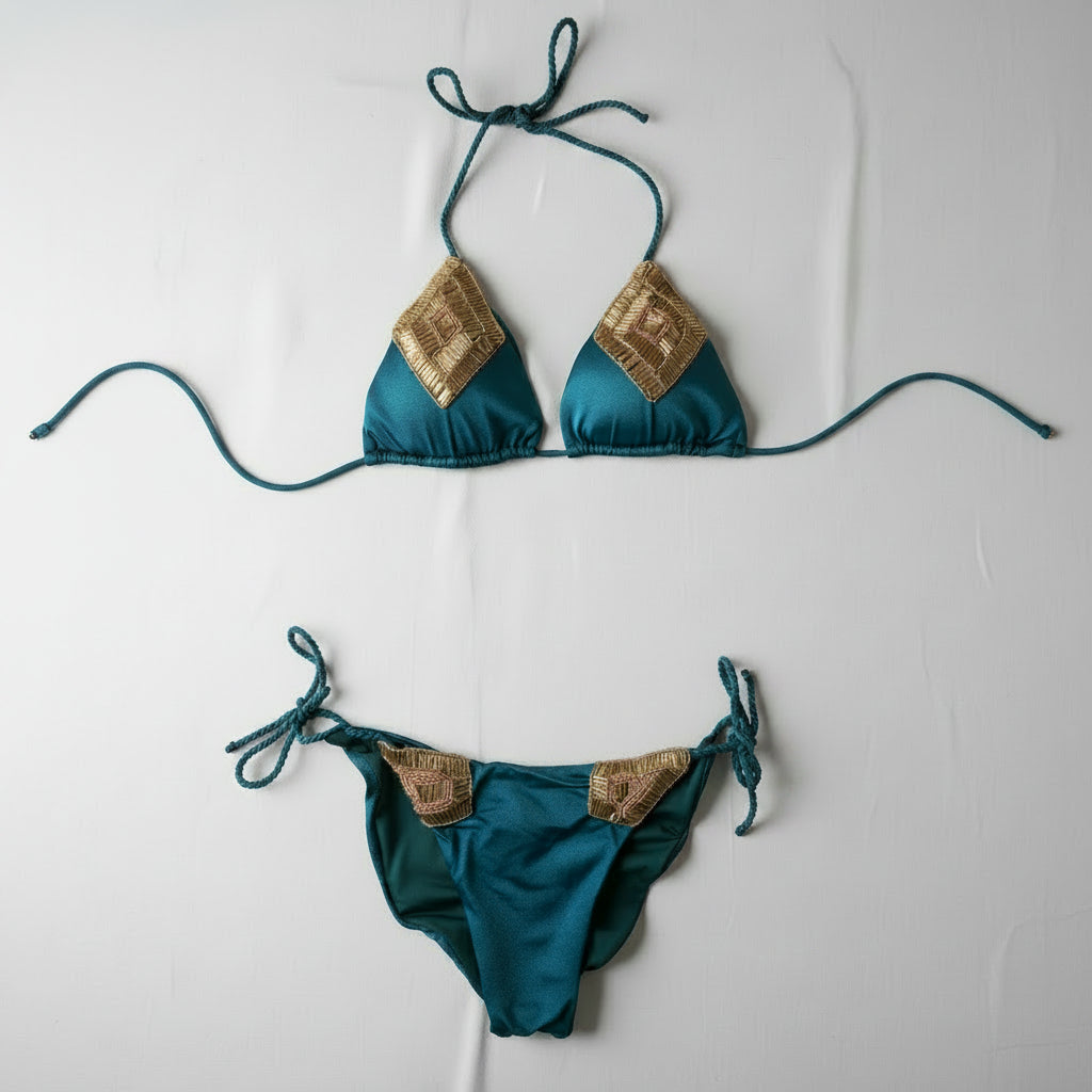 Bikini Frente al Mar, Turquesa